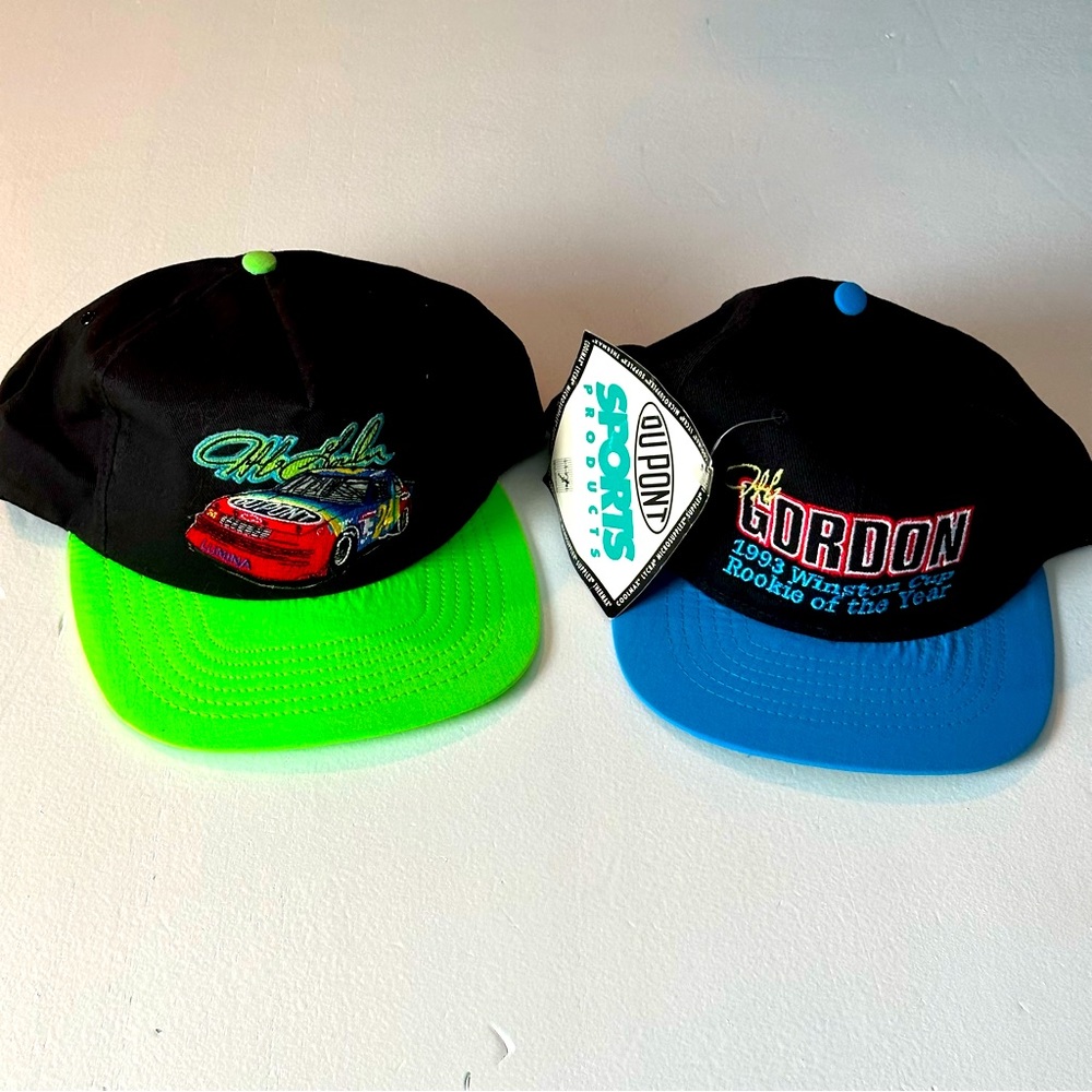 Vintage Nascar Jeff Gordon 90’s Snapback Hat Bundle